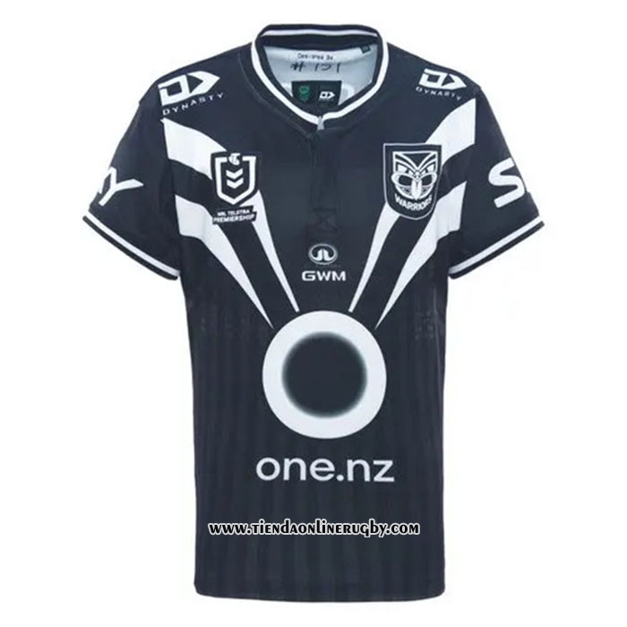 Camiseta Nueva Zelandia Warriors Rugby 2025 Entrenamiento Negro